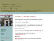 Tablet Screenshot of cambridgetypewriter.com